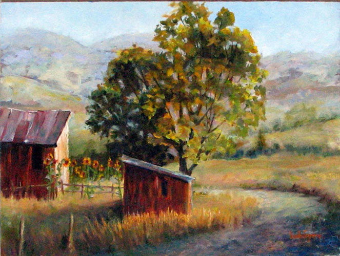 Barn Oil Painting