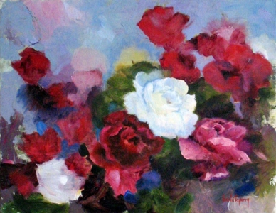 Rose Painting in Oil